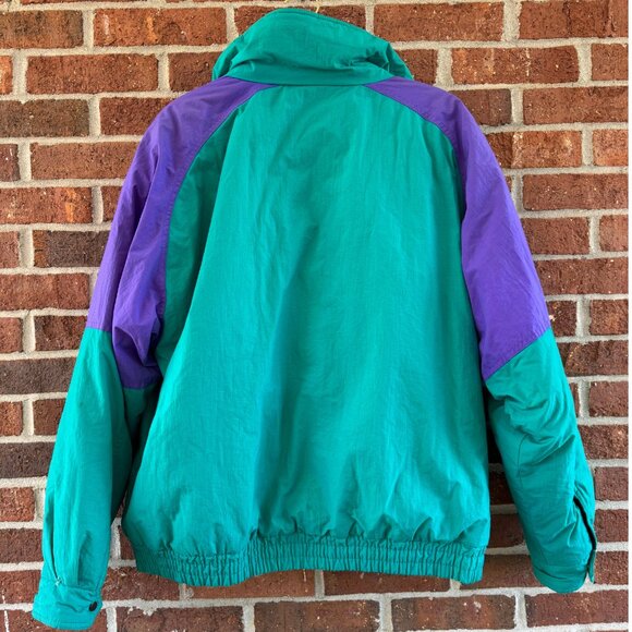 Vintage Expeditions 90s Teal Purple Red Ski Jacket – Size XL - Picture 2 of 15
